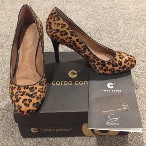 Leopard Corso Como heels